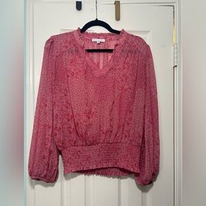 Maison d’ Amelie floral smocked top